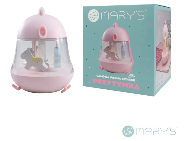 BRW Светодиодная музыкальная шкатулка Mary's светло-розовая 096905 фото №4