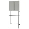 IKEA ENHET ЕНХЕТ, шафа, антрацитовий / сірий каркас, 80x32x204 см 895.479.02 фото thumb №1