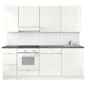 IKEA KNOXHULT КНОКСХУЛЬТ, кухня, белый глянец, 220x61x220 см 691.804.71 фото thumb №2