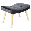 Крісло м'яке оксамитове з підставкою для ніг MEBEL ELITE LOZANO Velvet, Сірий фото thumb №12