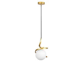 BRW Металлический подвесной светильник Sarabi в золотом цвете 092935 фото