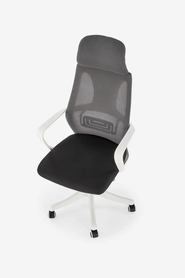 Кресло компьютерное офисное вращающееся HALMAR VALDEZ 2 серый/черный фото №9