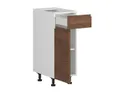 BRW Базовый шкаф для кухни Sole 30 см левый с ящиками орех линкольн, орех линкольн FH_D1S_30/82_L/SMB-BAL/ORLI фото thumb №3