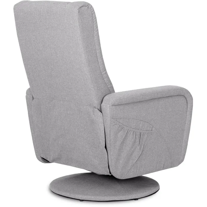 Поворотне масажне крісло MEBEL ELITE SPIKE 2, тканина: Сірий фото №13