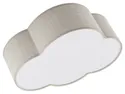 BRW Бежевий дитячий стельовий світильник Cloud 2-точковий тканинний бежевий 094967 фото thumb №3