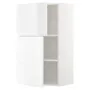 IKEA METOD МЕТОД, навісна шафа з полицями / 2 дверцят, білий / ВОКСТОРП глянцевий / білий, 60x100 см 794.546.82 фото