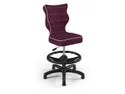 BRW Дитячий стілець з підставкою для ніг фіолетовий, розмір 4 OBR_PETIT_CZARNY_ROZM.4_WK+P_VISTO_7 фото thumb №1