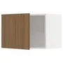 IKEA METOD МЕТОД, навесной шкаф, белый / Имитация коричневого ореха, 60x40 см 095.198.80 фото