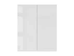 BRW Кухонный верхний шкаф Sole 80 см с отводом, двухдверный, белый глянец, альпийский белый/глянцевый белый FH_GC_80/95_L/P-BAL/BIP фото