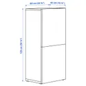 IKEA BESTÅ БЕСТО, стеллаж с дверьми, белый Лаппвикен / белый, 60x42x129 см 694.297.06 фото thumb №3