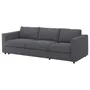 IKEA VIMLE ВИМЛЕ, 3-местный диван-кровать, Окрашенный в средне-серый цвет 795.452.77 фото