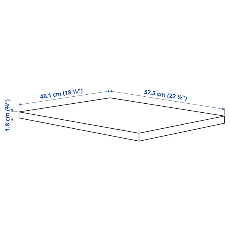 IKEA KOMPLEMENT КОМПЛЕМЕНТ, полиця, білий, 50x58 см 302.779.59 фото №4