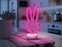 BRW Светодиодный кролик неоновая настольная лампа розовый 093828 фото thumb №2
