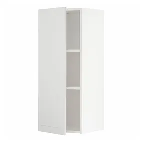 IKEA METOD МЕТОД, шафа навісна із полицями, білий / стенсундський білий, 40x100 см 394.655.26 фото