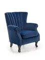Кресло мягкое HALMAR TITAN темно-синее фото