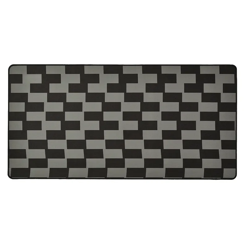 IKEA BLÅSKATA БЛОСКАТА, килимок для ігрової миші, чорний/сірий візерунок, 40x80 см 605.695.22 фото №1