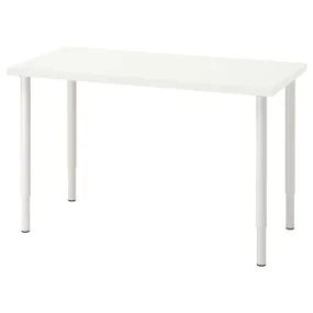 IKEA LAGKAPTEN ЛАГКАПТЕН / OLOV ОЛОВ, письменный стол, белый, 120x60 см 794.167.70 фото