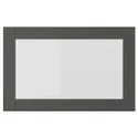 IKEA SINDVIK СИНДВИК, стеклянная дверь, темно-серое / прозрачное стекло, 60x38 см 805.388.03 фото thumb №1