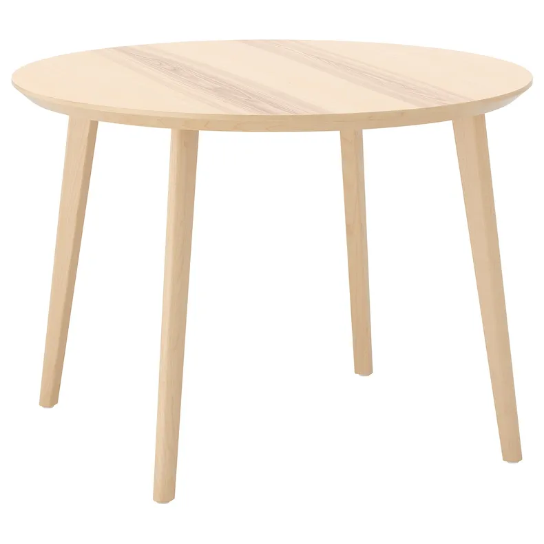 IKEA LISABO ЛИСАБО, стол, шпон ясеня, 105 см 404.164.98 фото №1
