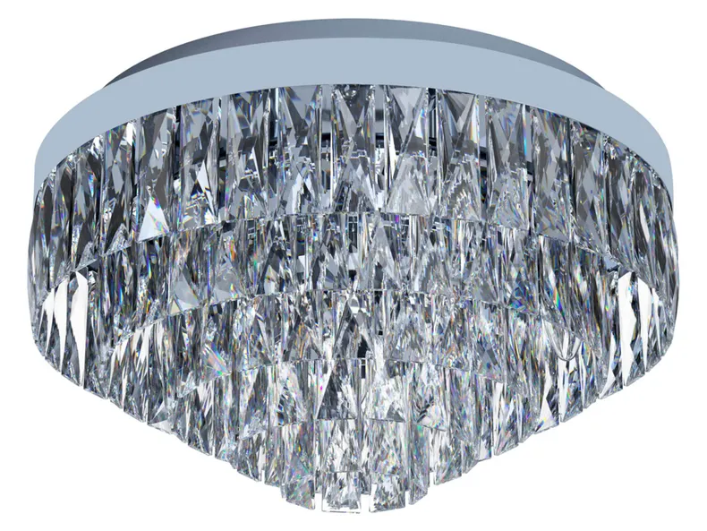 BRW Потолочный светильник Valparaiso 1 8-позиционный стальной серебристый 078316 фото №1