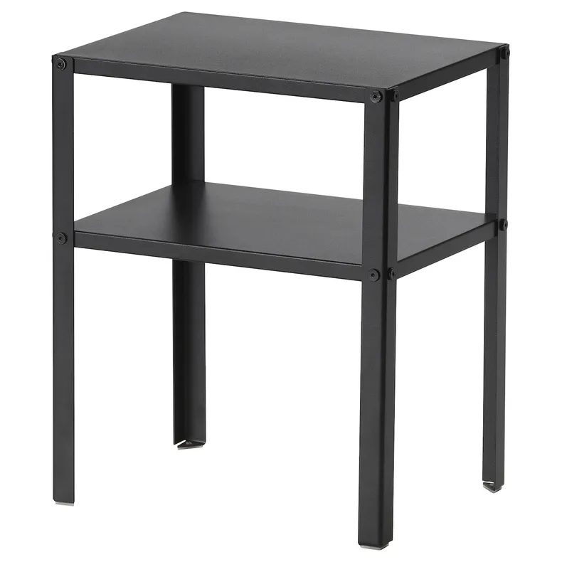 IKEA KNARREVIK КНАРРЕВІК, приліжковий столик, чорний, 37x28 см 303.811.83 фото №1