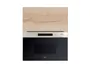 BRW Кухонный шкаф Sole L6 60 см с навесным верхом и микроволновой печью дуб галифакс натур, Черный/дуб галифакс натур FM_GMO_60/72_O_MBNA900-CA/DHN/IX фото