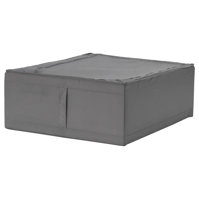 IKEA SKUBB СКУББ, коробка для зберігання, темно-сірий, 44x55x19 см 203.999.99 фото №1