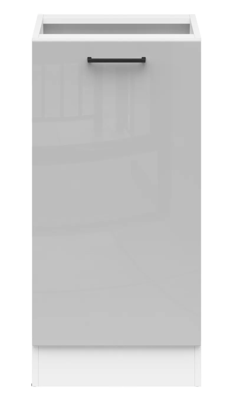 BRW Кухонна тумба Junona Line 50 см права світло-сірий глянець, світло-сірий глянець D1D/50/82_P_BBL-BI/JSZP фото №1