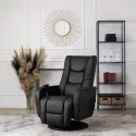 Поворотне масажне крісло MEBEL ELITE SPIKE, екошкіра: чорний фото thumb №2