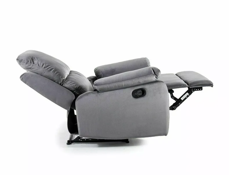 Крісло розкладне SIGNAL SPENCER 1 Velvet, тканина: оксамит Bluvel 14 - сірий фото №4