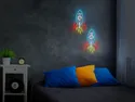 BRW Дитячий неоновий настінний світильник Rocket LED мікс кольорів 093806 фото thumb №2