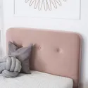 Кровать односпальная бархатная 90x200 MEBEL ELITE MIKEL Velvet, розовый фото thumb №4