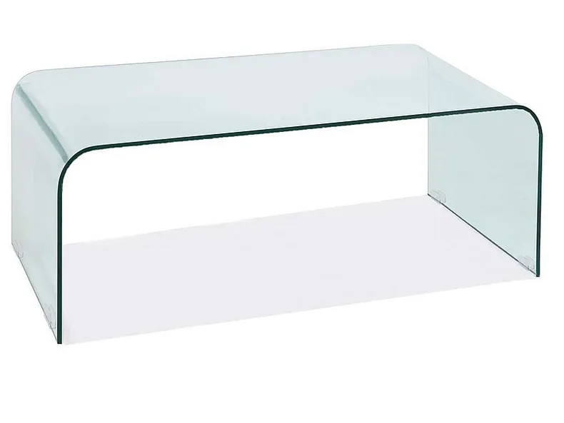 Скляний журнальний столик SIGNAL PRIAM A, прозорий, 60x120 фото №1