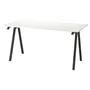 IKEA TROTTEN ТРОТТЕН, письмовий стіл, білий / антрацит, 160x80 см 394.295.62 фото