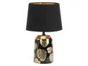 BRW Керамическая настольная лампа Sonal черная и золотая 081515 фото thumb №1