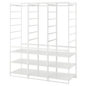 IKEA JONAXEL ЙОНАКСЕЛЬ, гардероб, комбинация, белый, 148x51x173 см 093.062.04 фото
