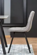 Стол кухонный HALMAR BALROG 140x80 см, каркас - черный, столешница - светло-серая фото thumb №8