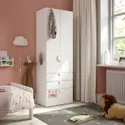 IKEA SMÅSTAD СМОСТАД / PLATSA ПЛАТСА, гардероб, белый с 3 ящиками, 60x42x181 см 694.262.08 фото thumb №2