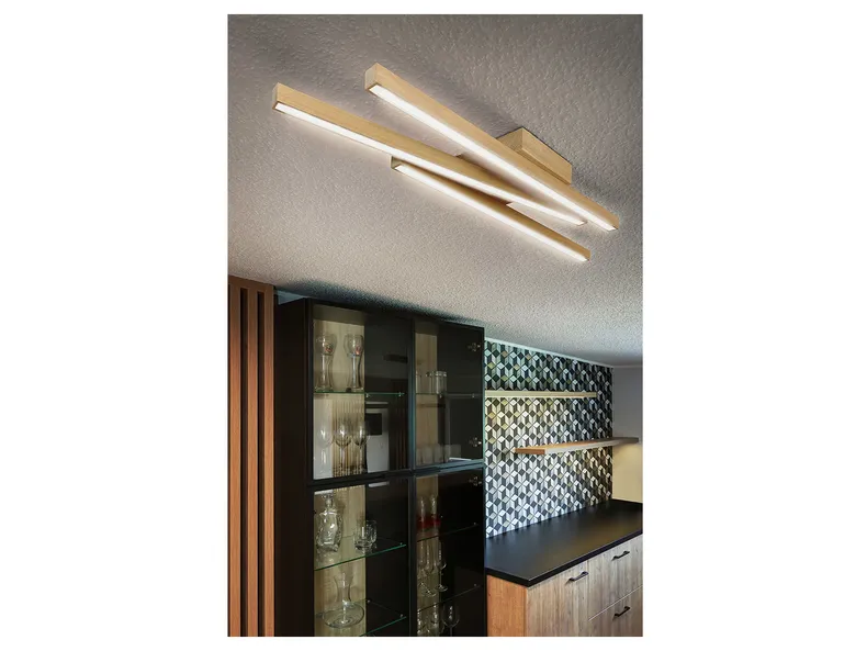 BRW Linus Sidelong LED 3-точечный потолочный светильник деревянный коричневый 075206 фото №3