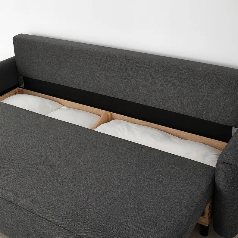 IKEA GRIMHULT ГРІМХУЛЬТ, 3-місний диван-ліжко, сірий 404.856.32 фото №9