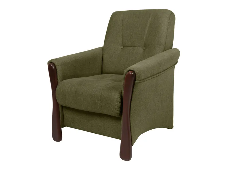BRW Flora, крісло, Monoli 38 Зелений/горіх FO-FLORA-ES-G3_B949FE фото №2