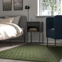 IKEA NÖVLING НЕВЛІНГ, килим, короткий ворс, зелений, 128x195 см 805.329.76 фото thumb №3