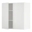 IKEA METOD МЕТОД, навісна шафа з полицями / 2 дверцят, білий / стенсундський білий, 80x80 см 994.665.04 фото thumb №1