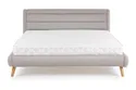 Кровать двуспальная HALMAR ELANDA 160x200 см светло серый фото thumb №3