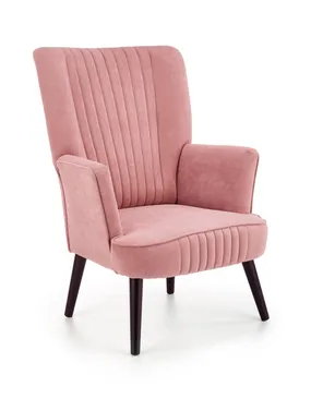 М'яке крісло оксамитове HALMAR DELGADO BLUVEL 52, рожевий фото