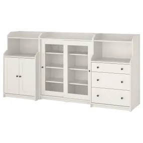 IKEA HAUGA ХАУГА, шафа, білий, 244x46x116 см 293.886.42 фото