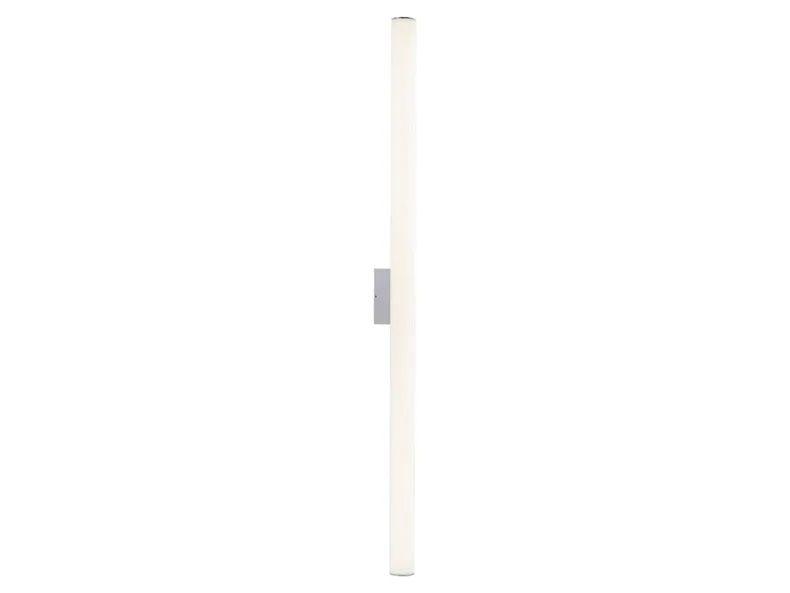 BRW Настенный светодиодный светильник для ванной комнаты Ice Tube M в стальном белом и серебристом цвете 083953 фото №1