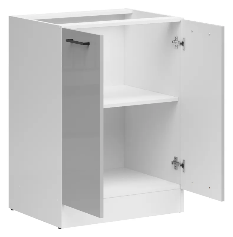 BRW Junona Line базовый шкаф для кухни 60 см светло-серый глянец, светло-серый глянец D2D/60/82_BBL-BI/JSZP фото №3