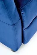 Кресло реклайнер мягкое раскладное HALMAR FELIPE 2, темно-синий фото thumb №9
