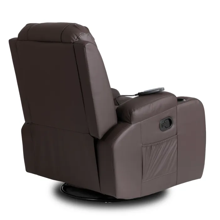 Масажне крісло MEBEL ELITE BOX, екошкіра: темно-коричневий фото №18